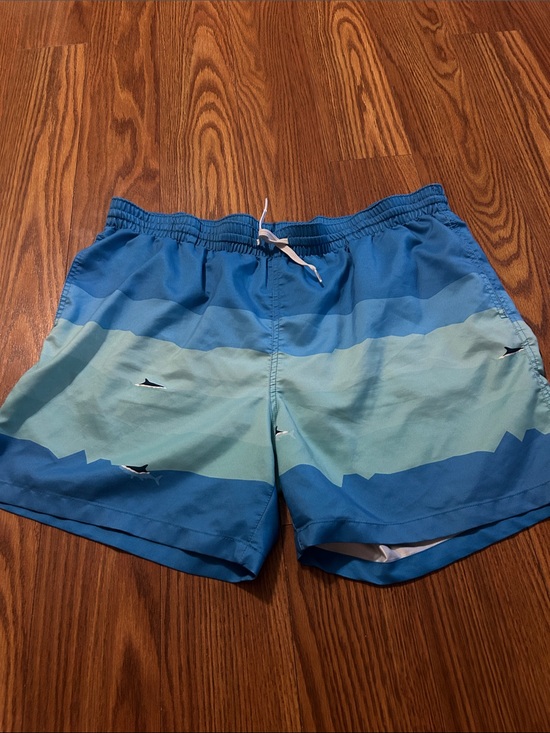 chubbies Other - Chubbies Men's XXL Pocket Blue Ombre‎ Shark Drawstring Swim Trunks